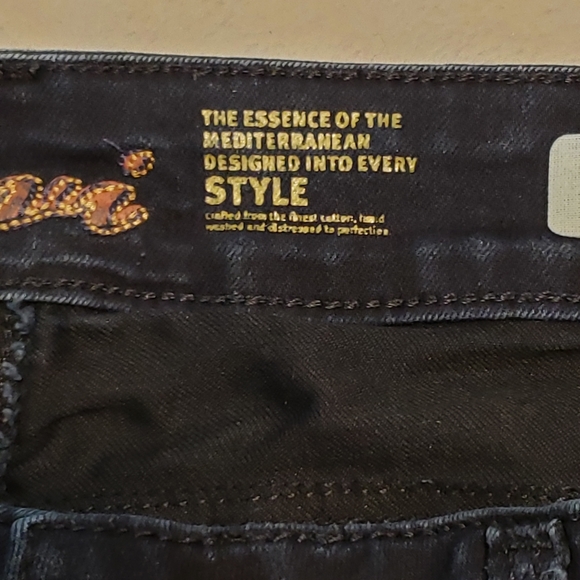 Mavi Cora Low Rise Wide Leg Boot Cut Dark Wash Jeans - Picture 8 of 16